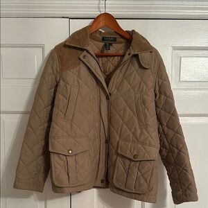 Ralph Lauren Women's Quilted Tan Jacket